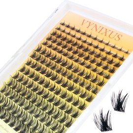 Eyelash Clusters Fluffy Lash Clusters Individual Lashes Mixed VYNIXUS Cluster Lashes Kit DIY Lash Extensions WideSpan Fake Lashes Ultra-Thin (Magic-0.07D-Mix8-16)