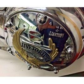 wcc 6 CHROME ACORN DERBY COVER BOLT KIT 2003 - up Harley SPORTSTER XL HD 72 48 1200