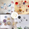 4Pcs Wall Plate Hanger Set, Plate Hanger W Shaped Spring