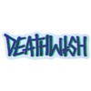 Deathwish Skateboard Sticker Graffiti Logo Blue/Green 6.5"x2.5"