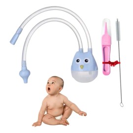 Aspirador Nasal Para Bebe Aspirador De Succión Saca Mocos F Color Azul