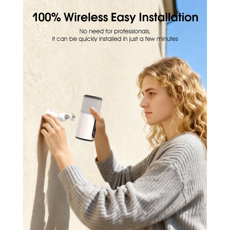 ARCCTV Security Cameras Wireless Outdoor with Light 4MP Floodlight Camera
