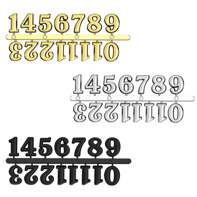 WANGCL Clock Numerals Kit Roman Numerals Wall Clock Accessories Arabic