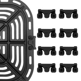 Air Fryer Rubber Bumpers, 8 Pieces Air Fryer Replacement Parts for Instant Pot Gourmia Cosori and other Air Fryers, Air Fryer Accessories Silicone Protective Feet Tips Tabs to Prevent Basket Damage