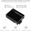 2 Pack SC Single Mode Gigabit Ethernet Media Converter 10/100/1000Mbps