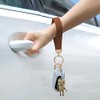 YGCHEN Robot Key Fob Metal Pendant Car Key Ring Couple