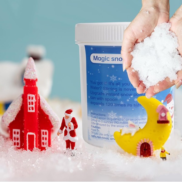 IELEK Instant Snow 1.2LB Christmas Fake Artificial Snow Powder for