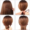 Wimode 4PCS Banana Hair Clip Vintage Clincher Comb Thick Curly