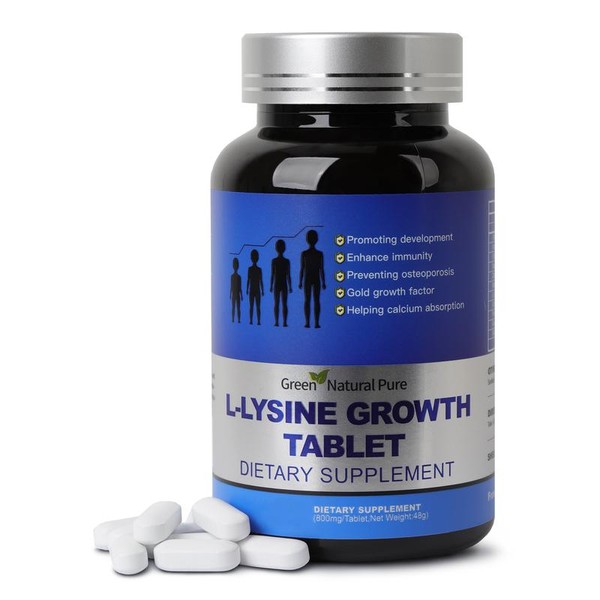 L-Lysine Capsules with Calcium – Natural Bone Health Supplement to