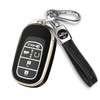 QBUC for Honda Key fob Cover with Keychain,Car Key Case
