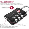 ZHEGE TSA Suitcase Lock, Luggage Locks, 3 Digit Combination Lock,