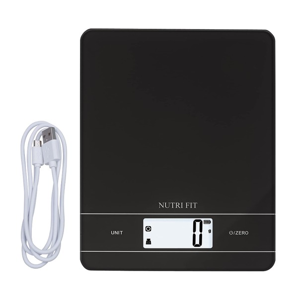 NUTRI FIT Digital Kitchen Scales, High-Precision Electronic Scales with Dough Scraper