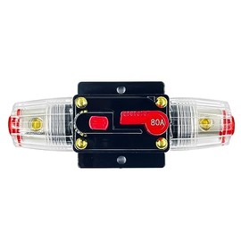 Xipupoo Xipupoo 80 Amp Circuit Breaker with Manual Reset Switch Waterproof 12V-48V DC Resettable Fuse for Boat Trolling Motor Marine ATV Trailer Vehicles Stereo Audio Electronic Battery Solar System