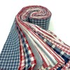 Red, White and Blue Homespun 100% Cotton Fabric 22 pc