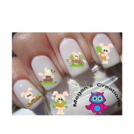 Fun At The Patch, Easter, Bunny, Rabbit Nail Art Decals