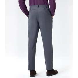 Hudson Wellesley Mens Pants Stretch Warp Knit Relaxed Fit Elastic Waist Slanted Pockets for Casual Work Golf Iron Grey Size 36