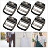 CaurGCHer 4 Pcs Metal Ladder Lock Buckle Slider Adjustable Webbing