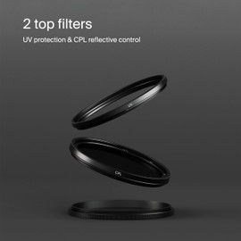 Urth 52mm 2-in-1 Lens Filter Kit — UV, Circular Polarizing (CPL), Multi-Coated Optical Glass, Ultra-Slim Camera Lens Filters