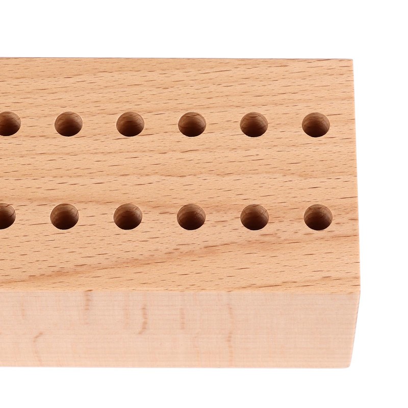 screwdriver Pliers Organizer 20 Holes Beech Wood Display Stand Base