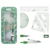 Compact Maths Set 8PCS Geometry Compass Set Students School Maths