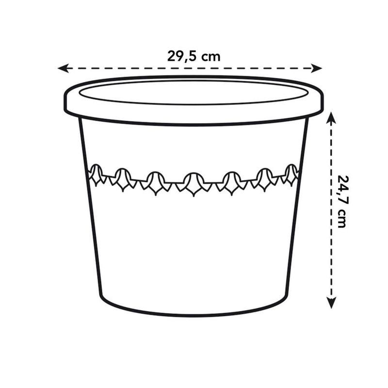 elho Algarve Cilindro 30 - Flower Pot Outdoor - 100%
