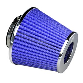 Blue Performance Air Induction Filter Twin Cone - AutoSiliconeHoses