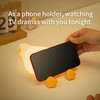 HAPPYBAG Cute Lying Flat Duck Night Light,Voice Control Fun Duck