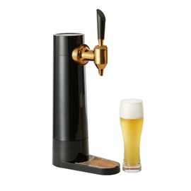 GREEN HOUSE: LATEST MODEL DRAFT BEER DISPENSER. Mini Keg. Rechargeable by USB. Fit with all can & bottle beer. Misty foam below surface bubble make beer taste mellow & keep longer