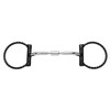 Cavalon Western D Ring Silver Dotted Snaffle Horse Bit (5.25")
