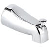 Wall Mounted Electroplate Bathtub Faucet Concealed Tub Spout with Pull