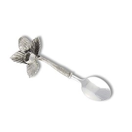 Vagabond House Pewter Strawberry Jam/Jelly/Fruit/Dip Spoon 5.5 inch Long
