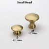 Vogueing Tool Round Knobs Handle, 2pcs Brass Knobs Unrust Gold