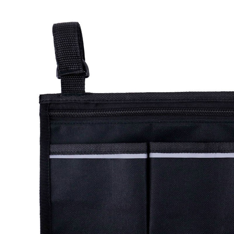 Wheelchair Bag with Pockets Reflective Strips Armrest Side Bag for