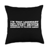 Cool Delivery Driver JArt For Men Women Delivery Services Throw