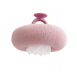 2-in-1 Sunflower Shower Sponge with Suction Cup Exfoliating Bath Sponge for Soft Skin Hypoallergenic & Eco-Friendly Body Scrubber for Spa-Like Luxury 【Purple】