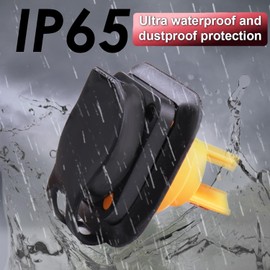 Kakabubble Waterproof Locking Female PowerCon 20A IP65 Outdoor Protection Chassis Connectors, Heavy-Duty UV-Resistant, Pack of 4 (Socket)