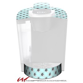 WraptorSkinz Decal Style Vinyl Skin compatible with Keurig K40 Elite Coffee Makers Kearas Daisies Seafoam (COFFEE MAKER NOT INCLUDED)