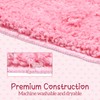 Tinideya Pink Bow Runner Rug 2'x5', Rug for Bath Dorm