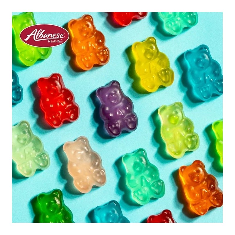 Albanese World's Best 12 Flavor Gummi Bears Bag 7.5 Oz