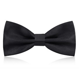 hzbaiyi Men's Bow Tie, Adjustable Bowtie, Classic Solid Color Pre-Tied Bow Tie for Men for Parties Wedding