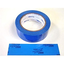 1 Roll Auto Glass Securing Tape 1.5" x 108' Blue 24HR Message, Perforated