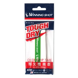 WINNINGSHOT Dry Grip Tape, Tough Dry, Pack of 1 (White (End Tape: Green))