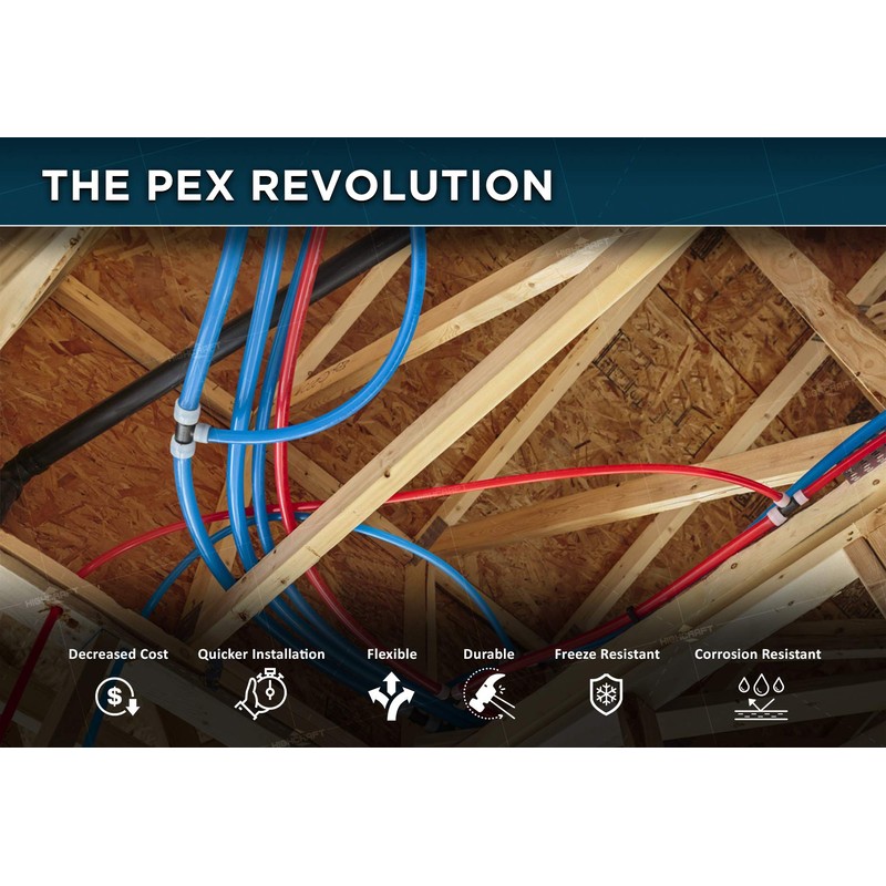Highcraft PXINS012-10 1/2 in. PEX Insulator Cap, Isolates Pipe from