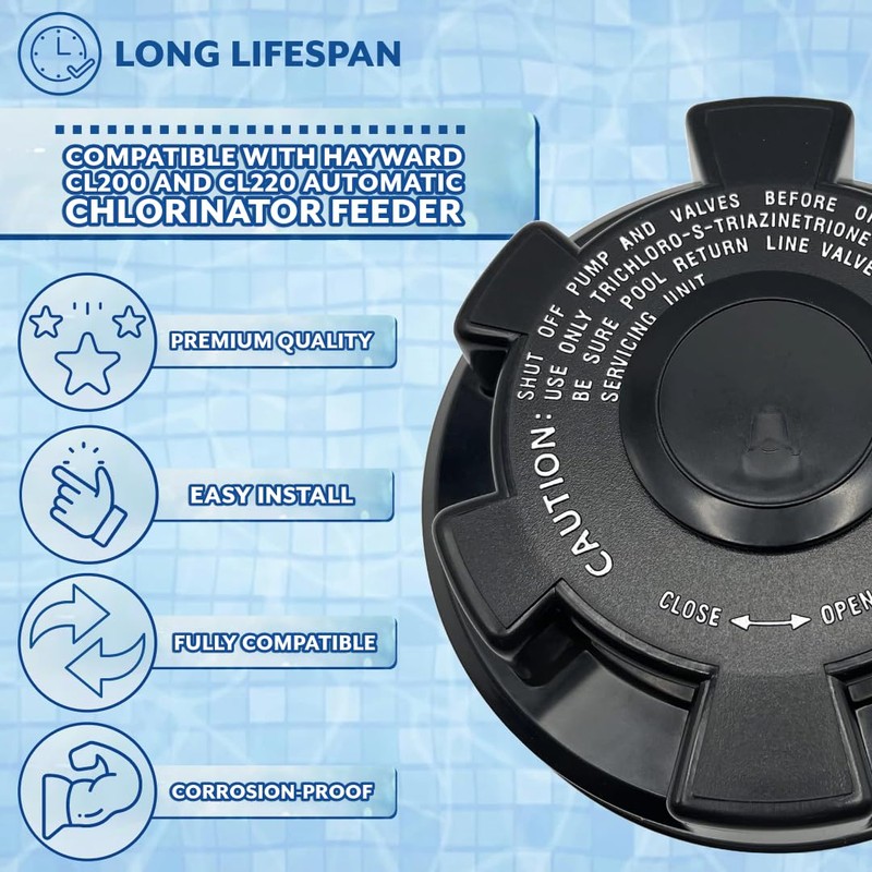 Poolzilla Chlorinator Replacement Lid Cover - Compatible with Hayward CLX200CA,