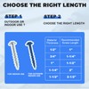 Pocket Hole Screws 1 1/4 inch 700PCS, TOPMALLEX Pocket Screws
