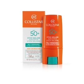 Collistar Active Sun Protection Stick for Hypersensitive Skin SPF 50+ Practical with a Transparent Texture Leaves No Marks on the Skin Waterproof 9ml