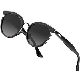 ATTCL Modern Sonnenbrillen Polarisierte Sonnenbrille Damen UV-Schutz Fahrerbrille 5022 Black-ALL