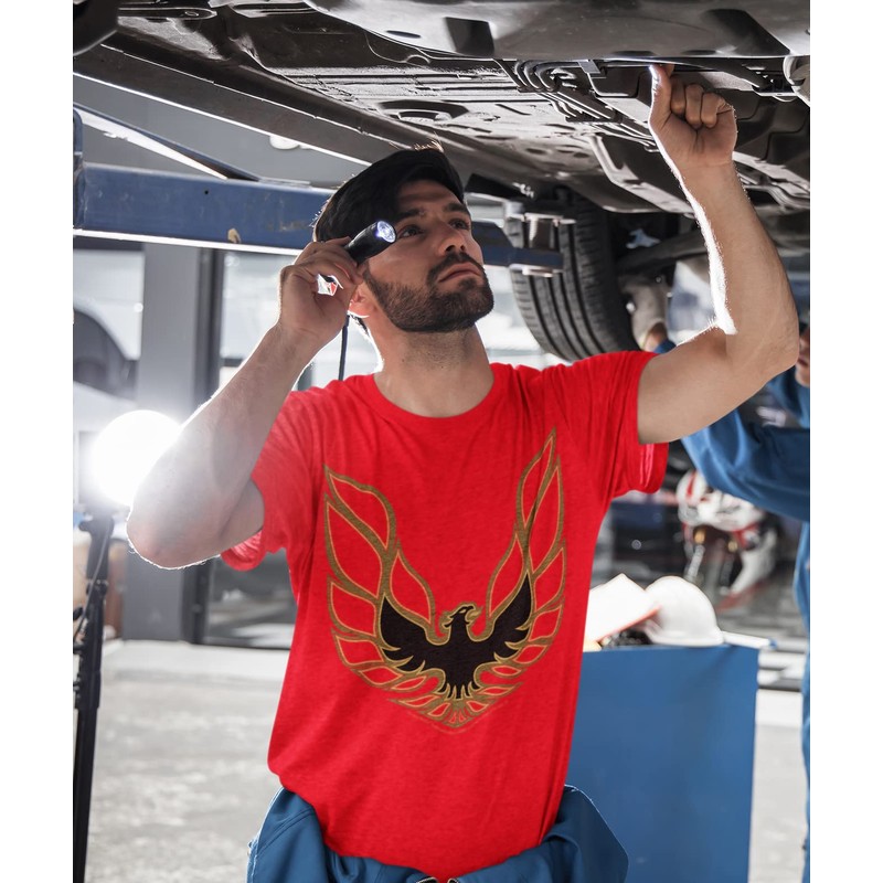 Wicked Metal Shirt - Trans Am Firebird Logo - Red