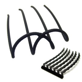 Little Moon Easy Arrangement w + 6 Piece Comb Set, Black