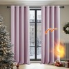 Deconovo Deconovo Pink Curtains Thermal Insulated Eyelet Blackout Curtains for